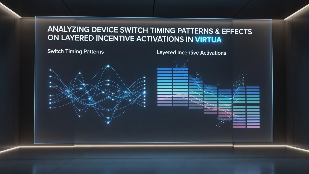 Analytics dashboard displaying timing clusters and incentive layer activations across multiple devices