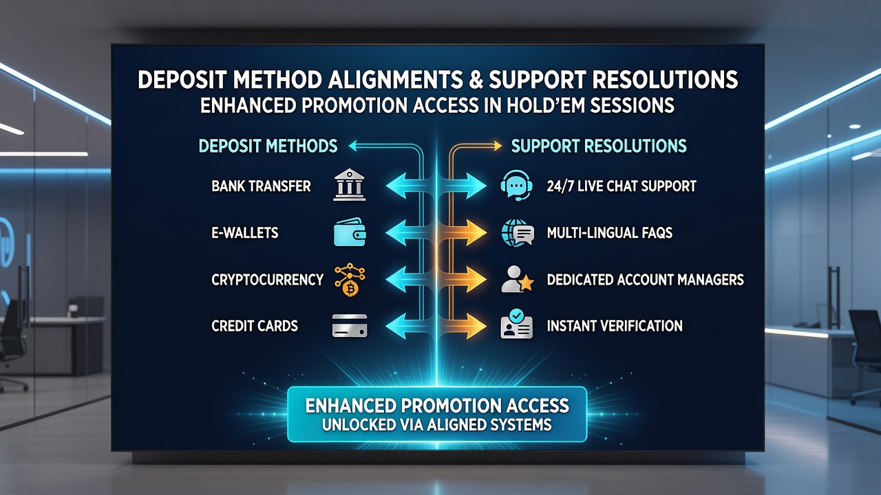 Support resolution workflow connecting deposit approvals to promotion triggers in Hold'em platforms