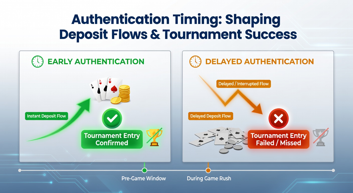 Mobile card gaming interface showing authentication prompts during a deposit process on an app-based poker platform