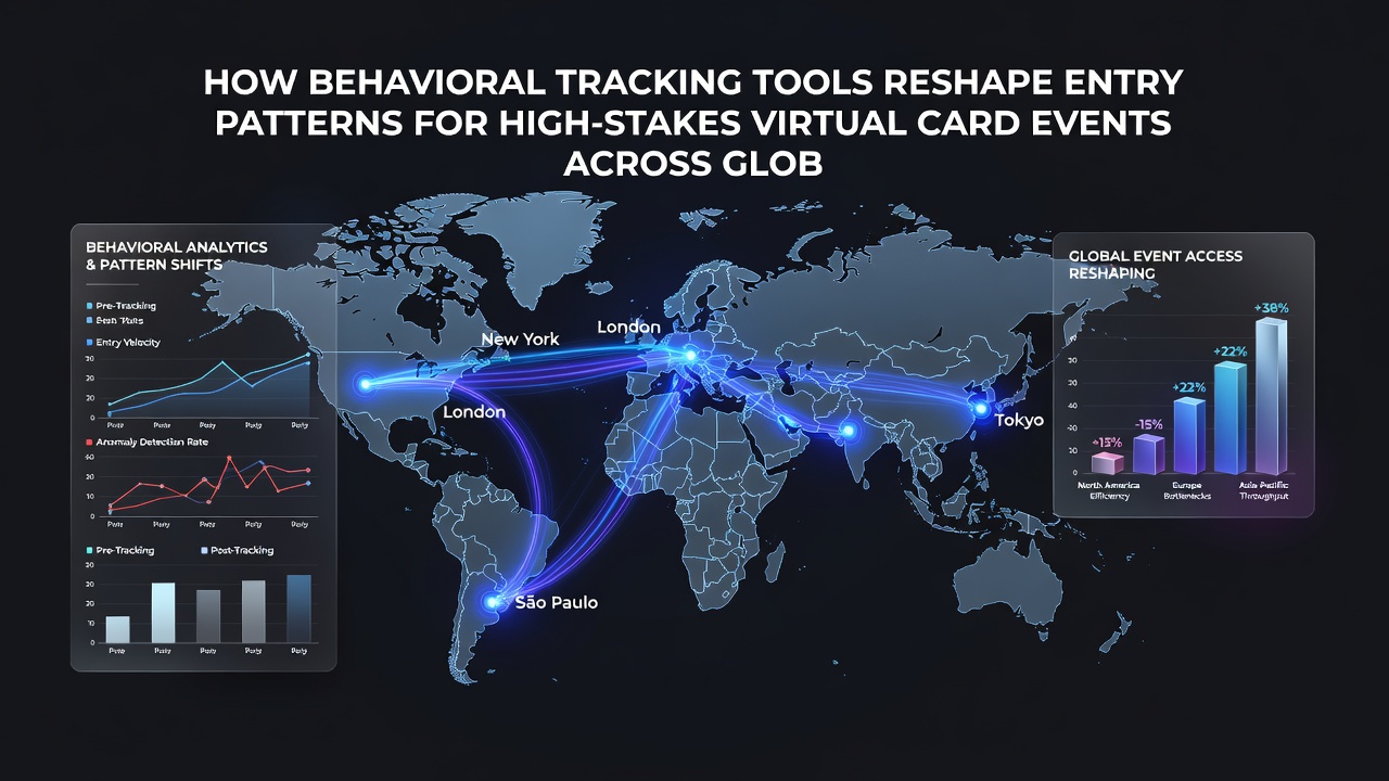 Global network map highlighting synchronized entry clusters for virtual card tournaments